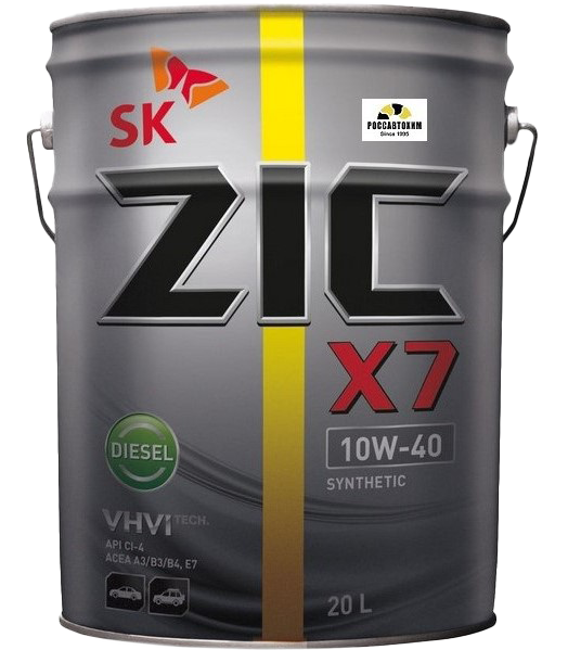 Моторное масло ZIC X7 Diesel 10W-40, 20л